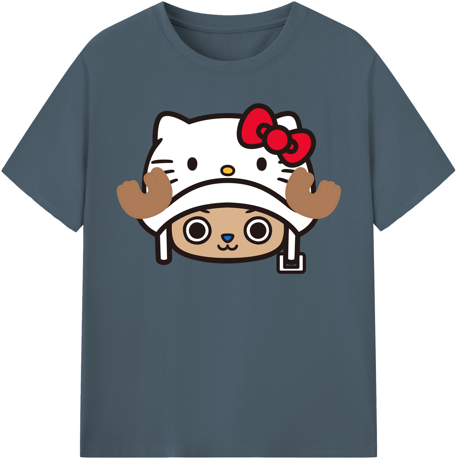 （画像用） Hello Kitty ハローキティ 綿100％半袖Tシャツ（フロントプリント）